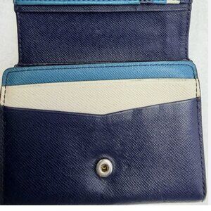 Michael Kors Saffiano Leather Bi-Fold Snap Closure with Coin Pocket & Card Slot